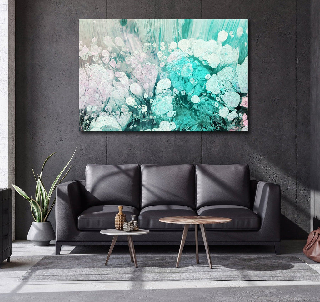 Framed 1 Panel - Luxury turquoise