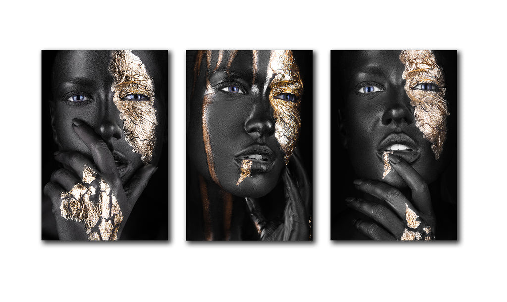 Framed 3 Panels - Fashion Portraits