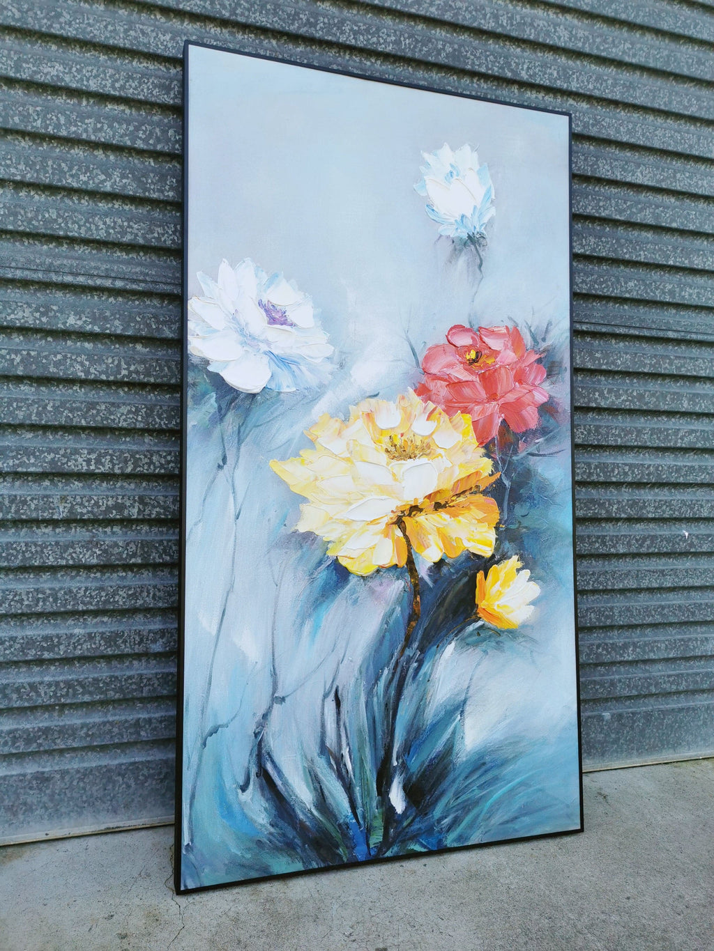 Framed 1 Panel - Oil Painting - Camellia
