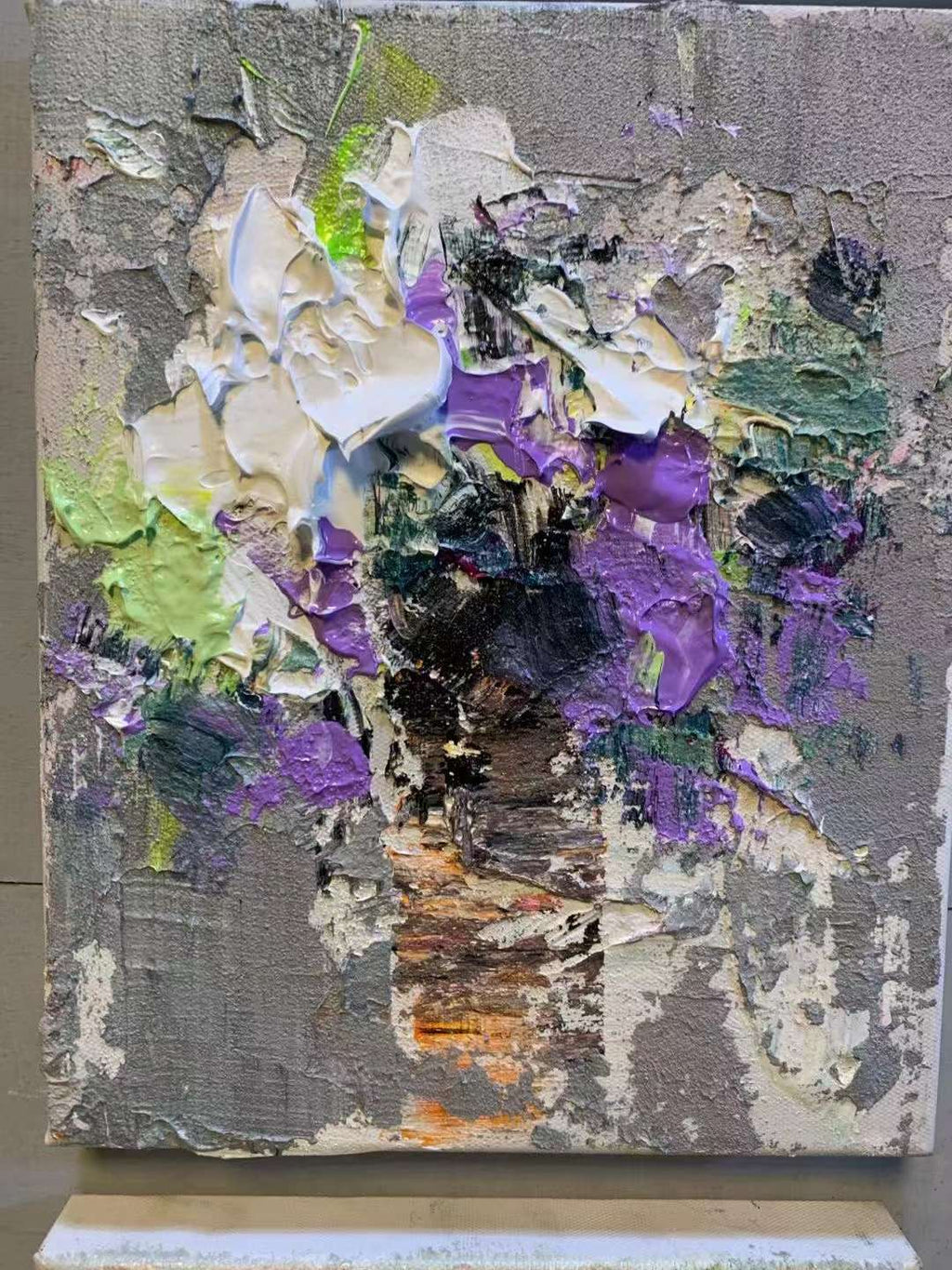 Framed 1 Panel - Acrylic Painting - Flower