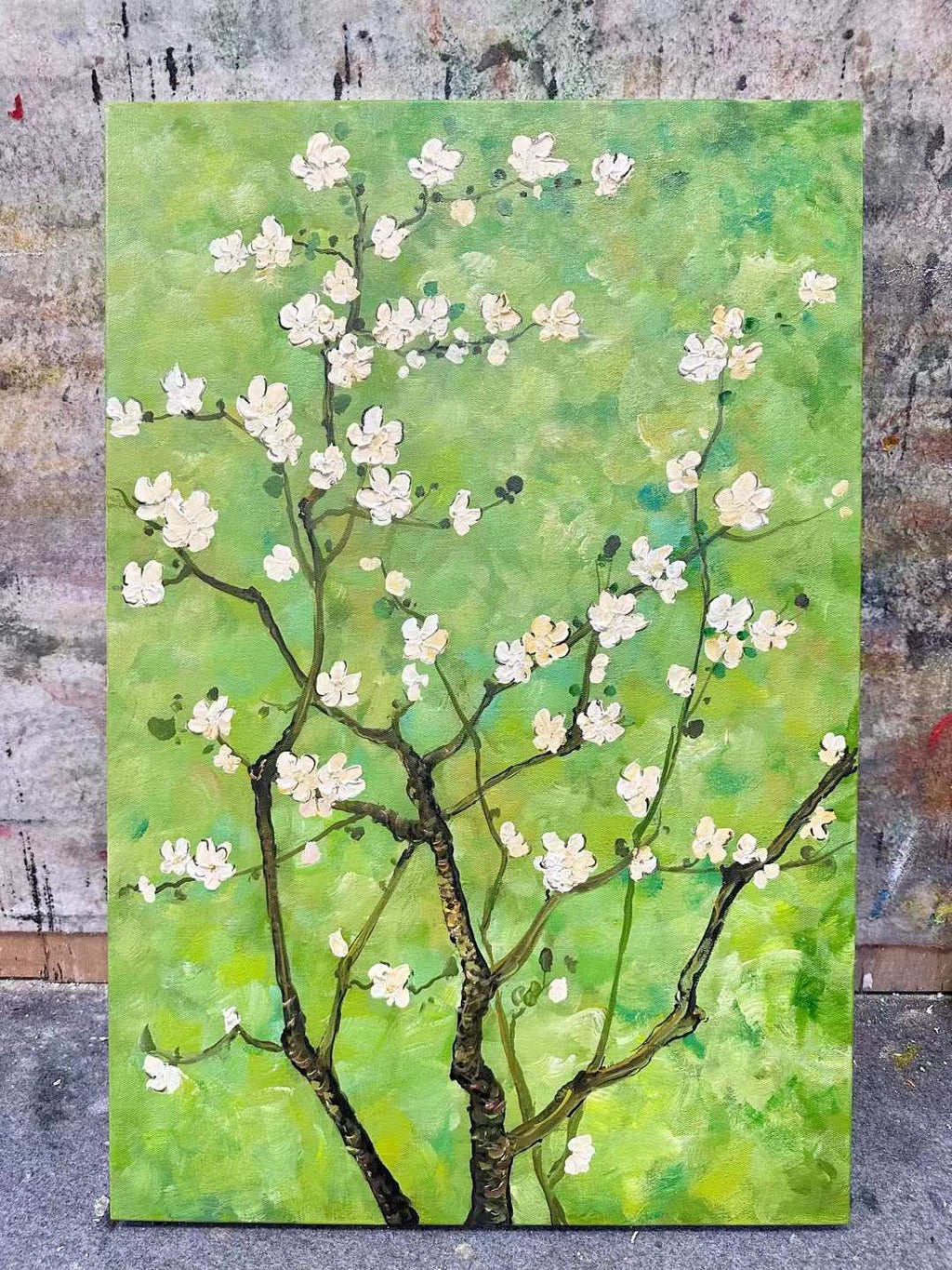Framed 1 Panel - Oil Painting - Peach Blossom