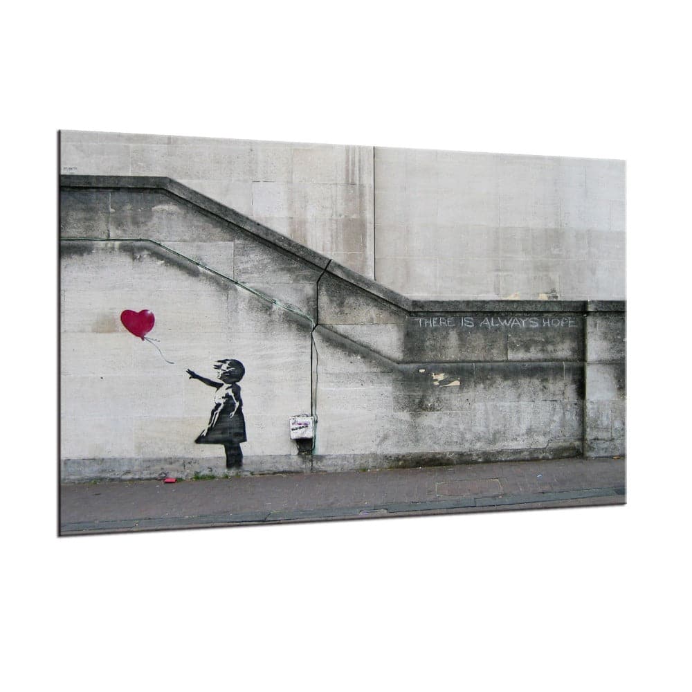 Framed 1 Panel - Banksy - There is always hope