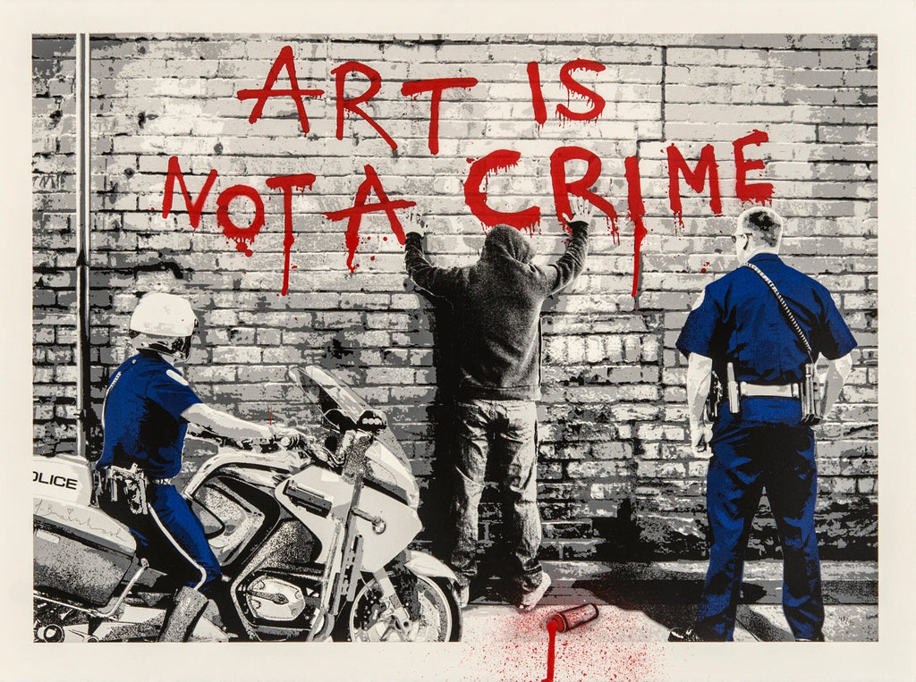 Framed 1 Panel - Art is not a crime