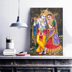 Framed 1 Panel - Lord Radha Krishna