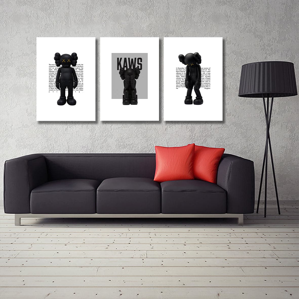 Boo Berry Kaws portrait (Framed)