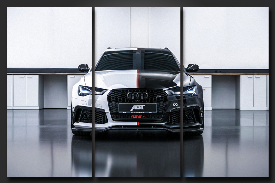 Framed 3 Panels - Audi Rs6