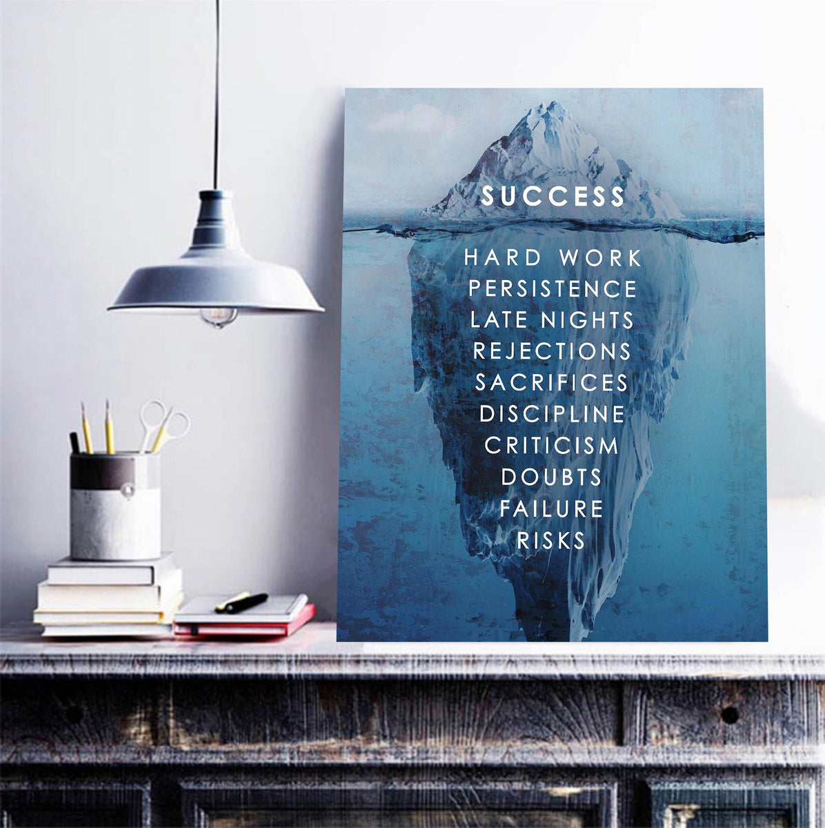 Framed 1 Panel Success Rule Love Print & Free shipping NZ