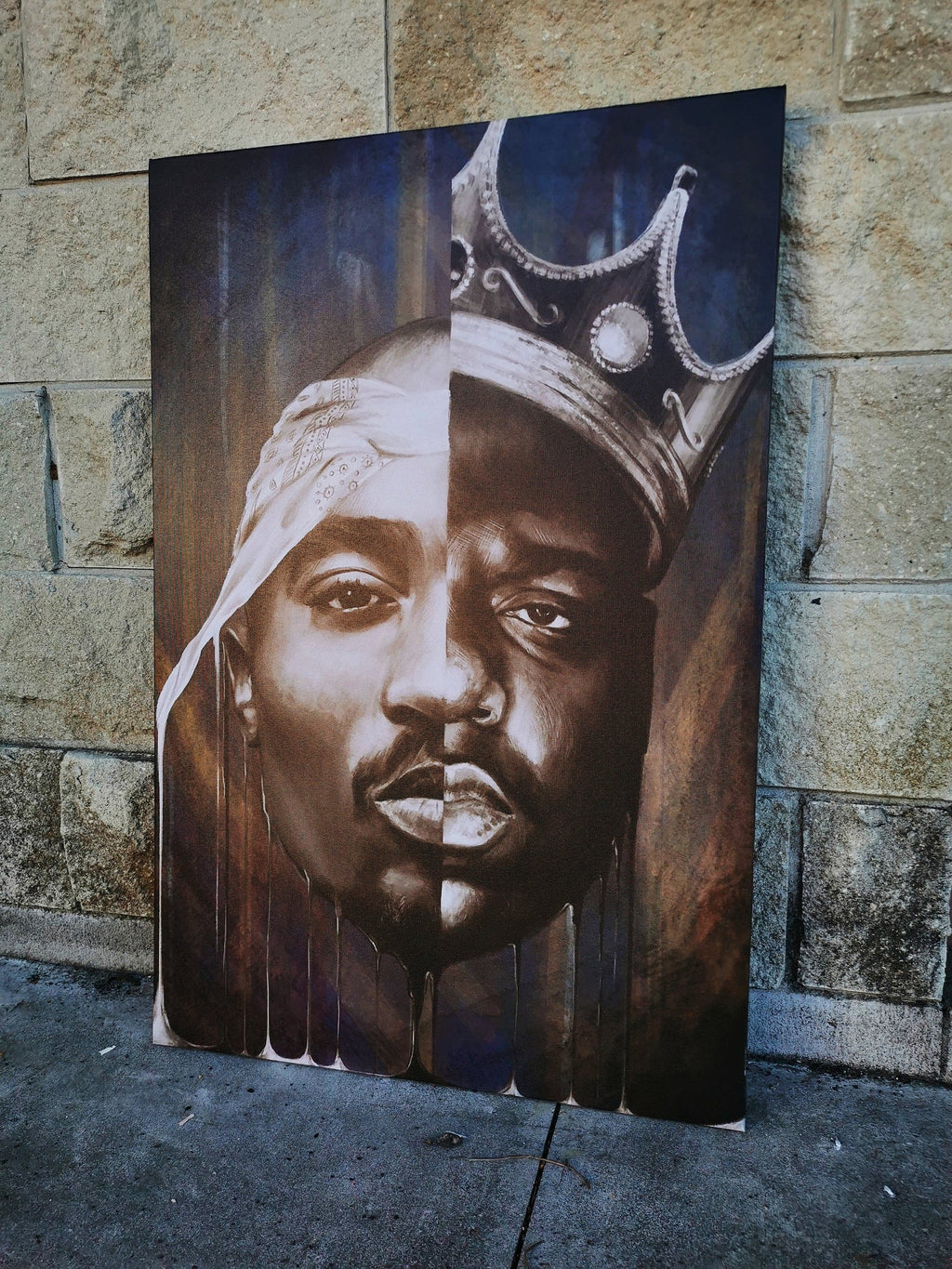 Framed 1 Panel - Finished Products - Tupac & B.I.G.