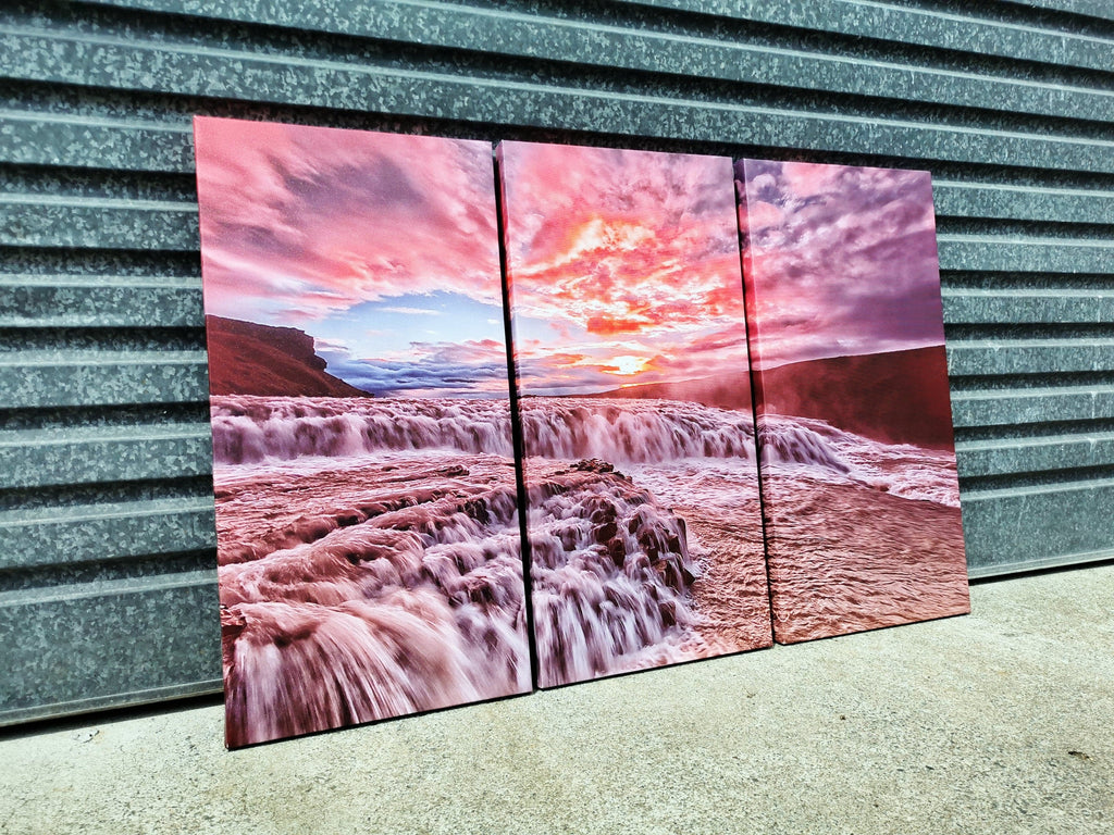 Framed 3 Panels - Finished Products - Sunset