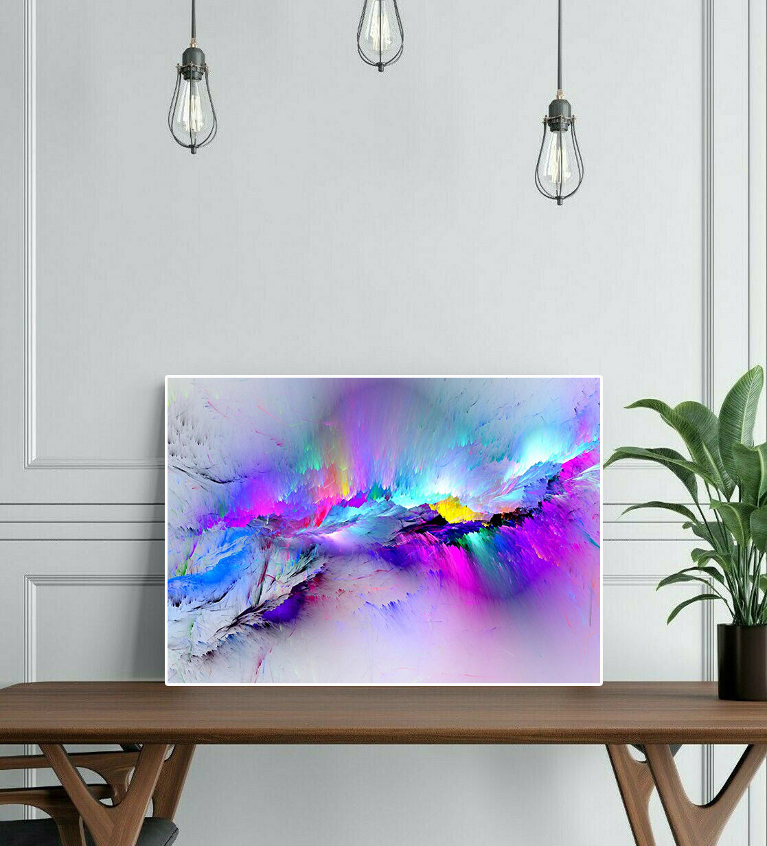 Modern Abstract Canvas Wall Art Print Poster | Home Decor | Stretched 1 Panel
