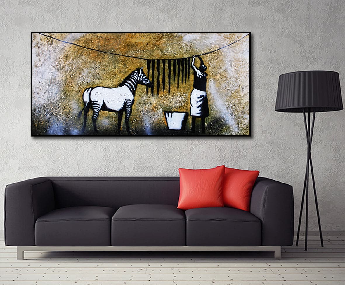 Framed Framed 1 Panel - Banksy - Time To Dress Up
