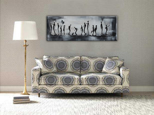 Pine Stretched  Framed 1 Panel - Abstract