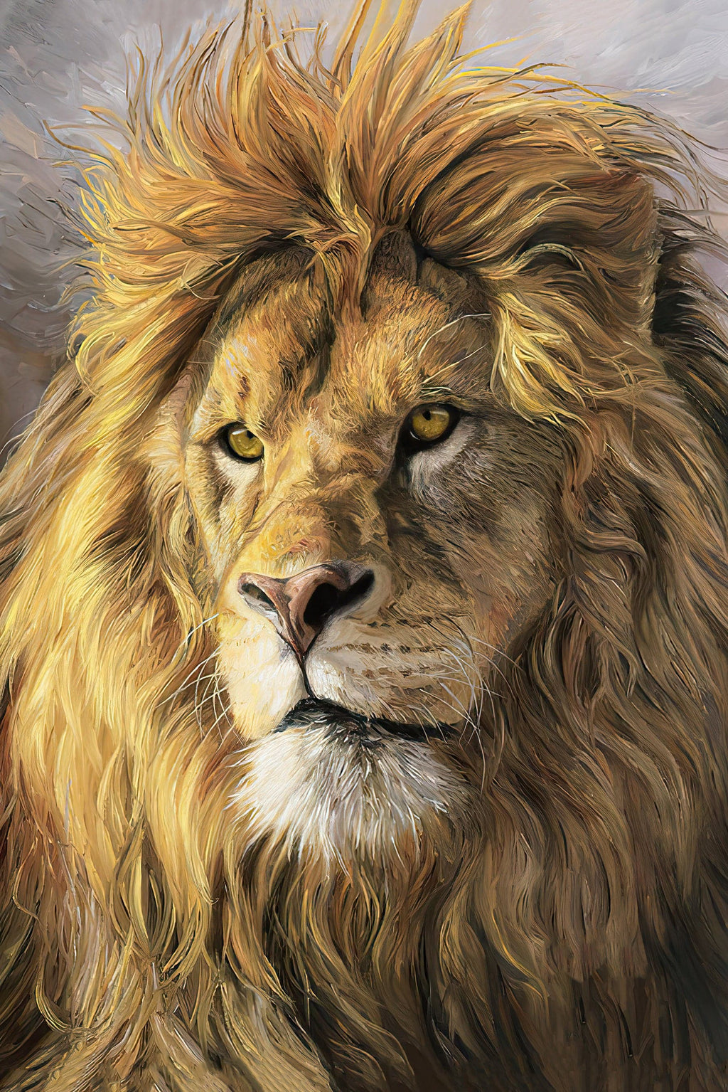 Framed 1 Panel - Lion Art