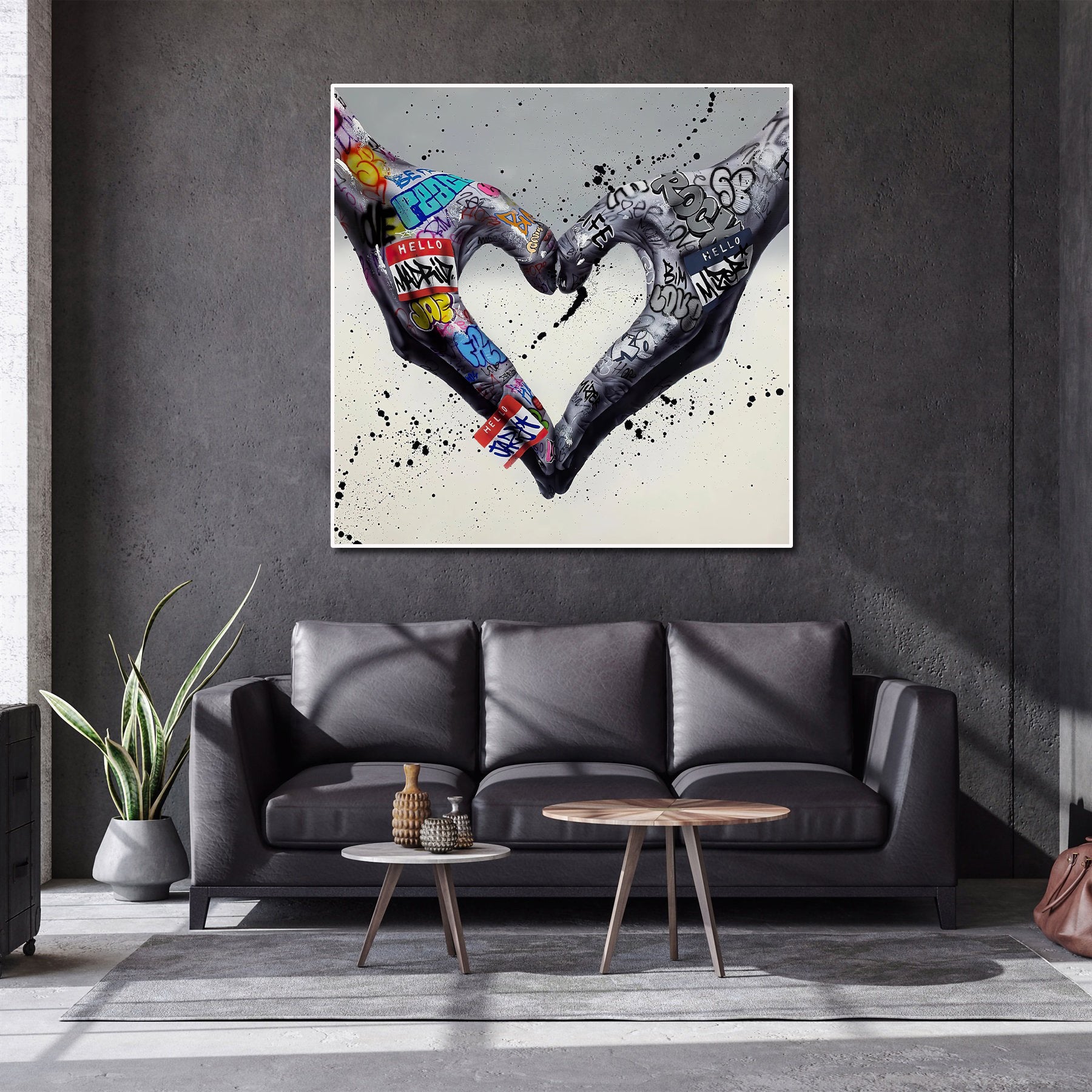 Modern Pop Art Canvas Wall Art Print Poster | Home Decor | Stretched 1 Panel