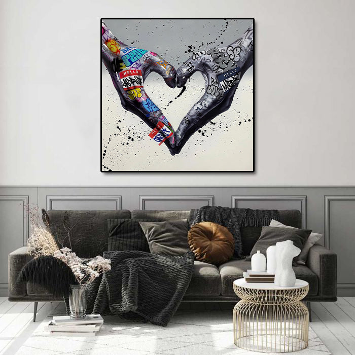 Modern Pop Art Canvas Wall Art Print Poster | Home Decor | Stretched 1 Panel