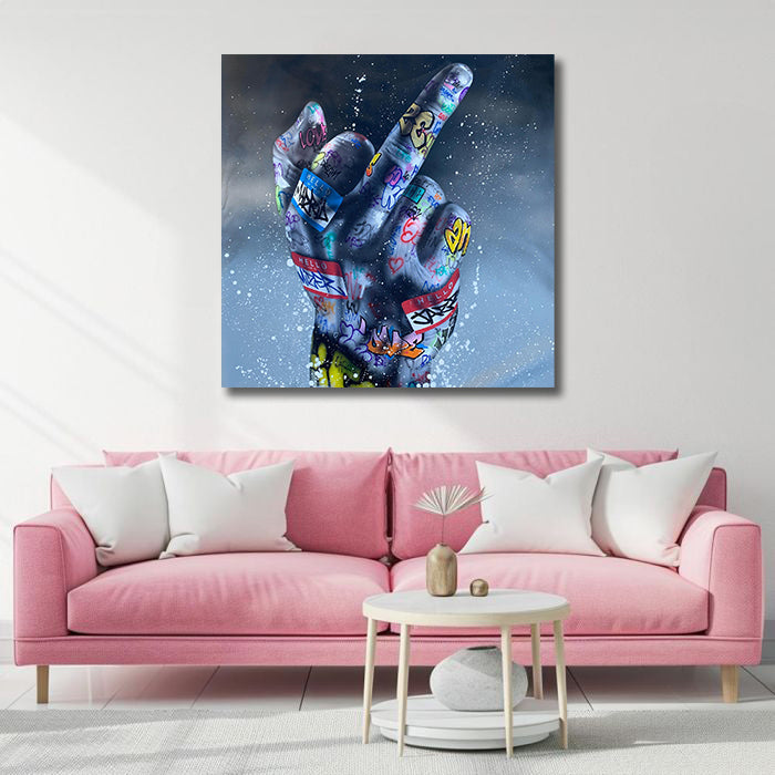 Modern Pop Art Canvas Wall Art Print Poster | Home Decor | Stretched 1 Panel