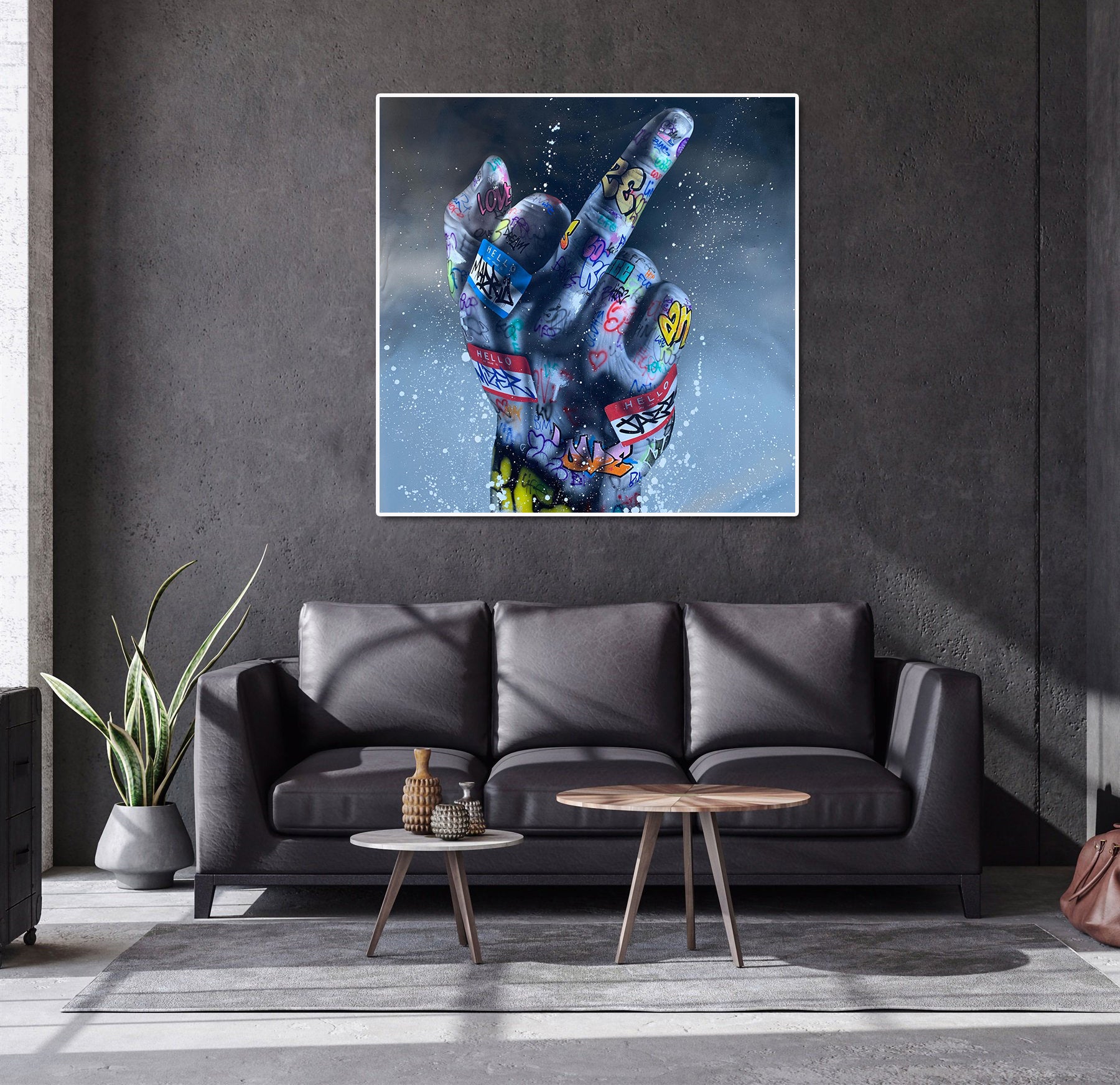 Modern Pop Art Canvas Wall Art Print Poster | Home Decor | Stretched 1 Panel