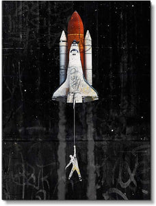 Pine Stretched  Framed 1 Panel - NASA
