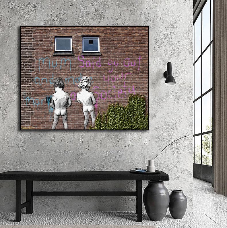 Framed 1 Panel - Banksy