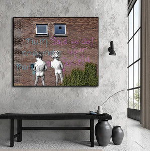 Framed 1 Panel - Banksy