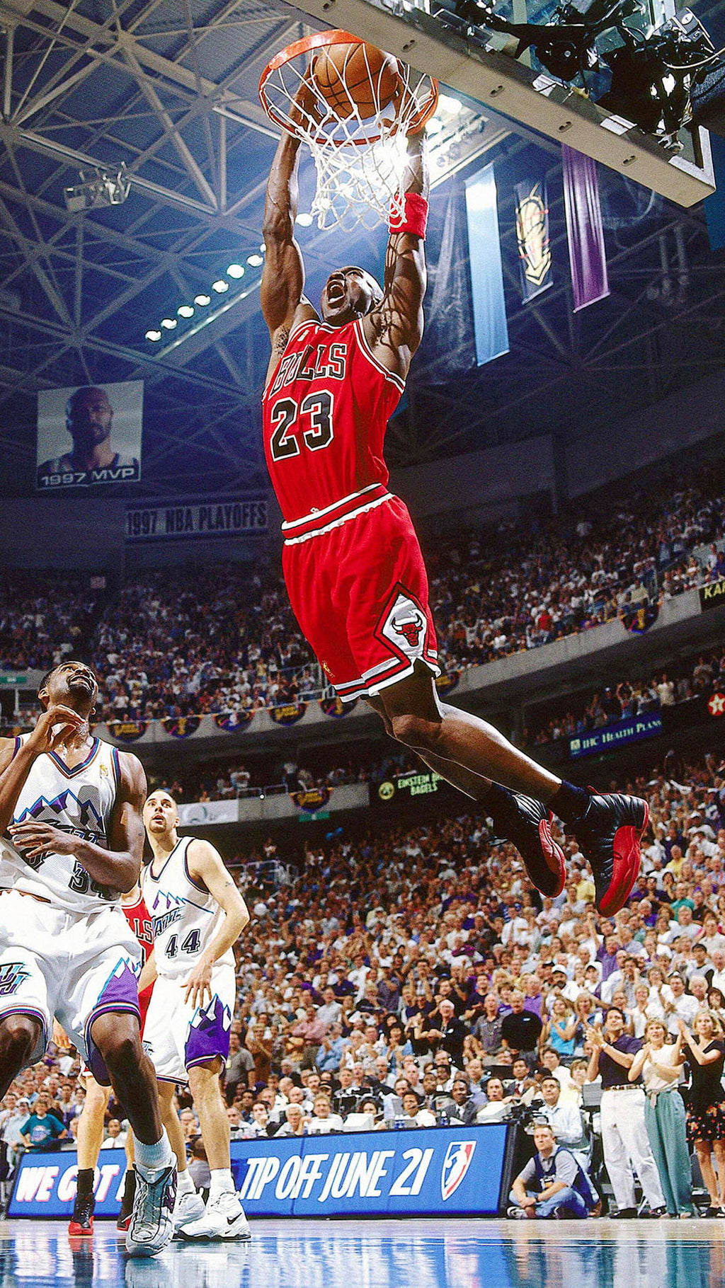 Modern Celebrity Canvas Wall Art Print Poster | Home Decor | Stretched 1 Panel - Michael Jordan