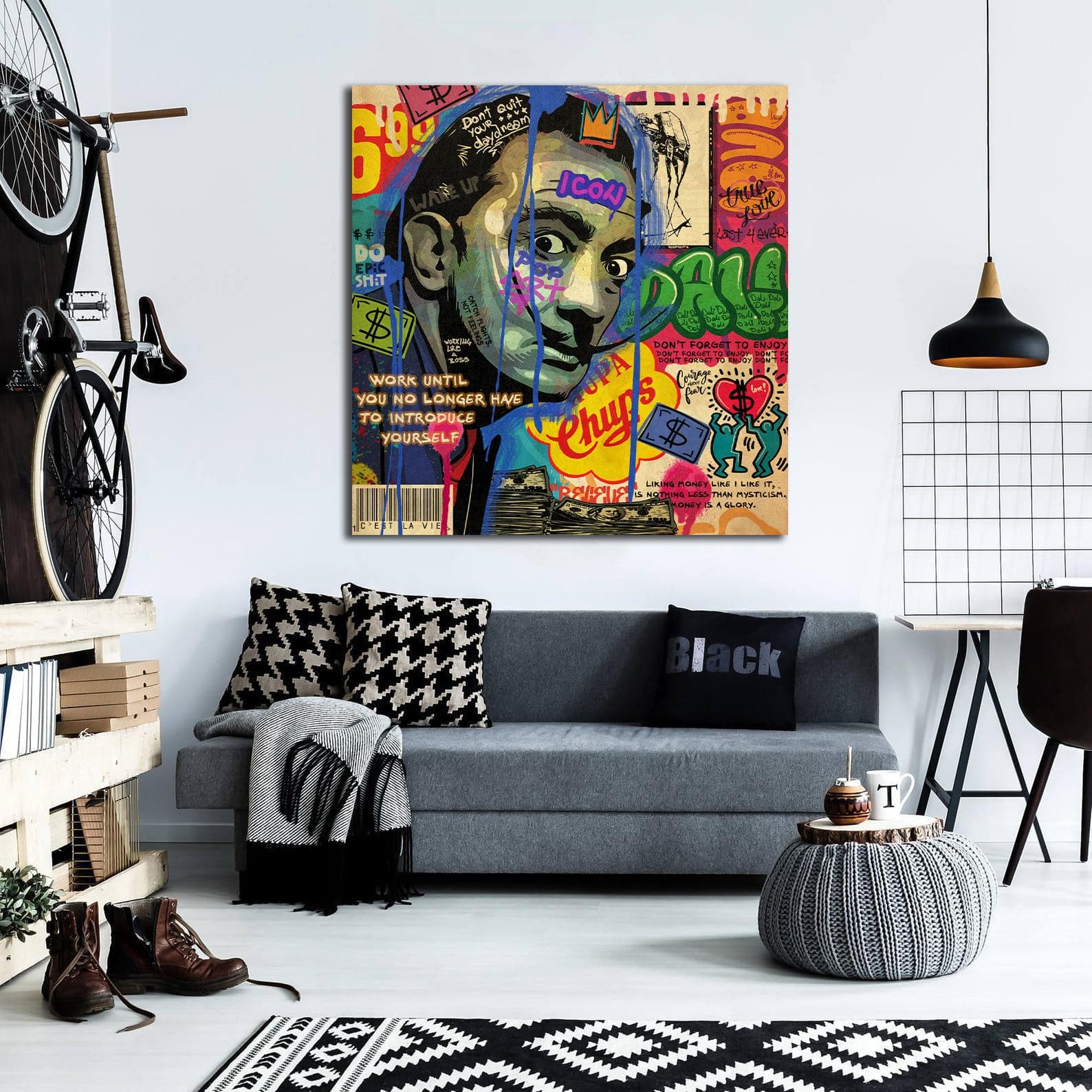 Framed 1 Panel - Pop Art - Salvador Dali