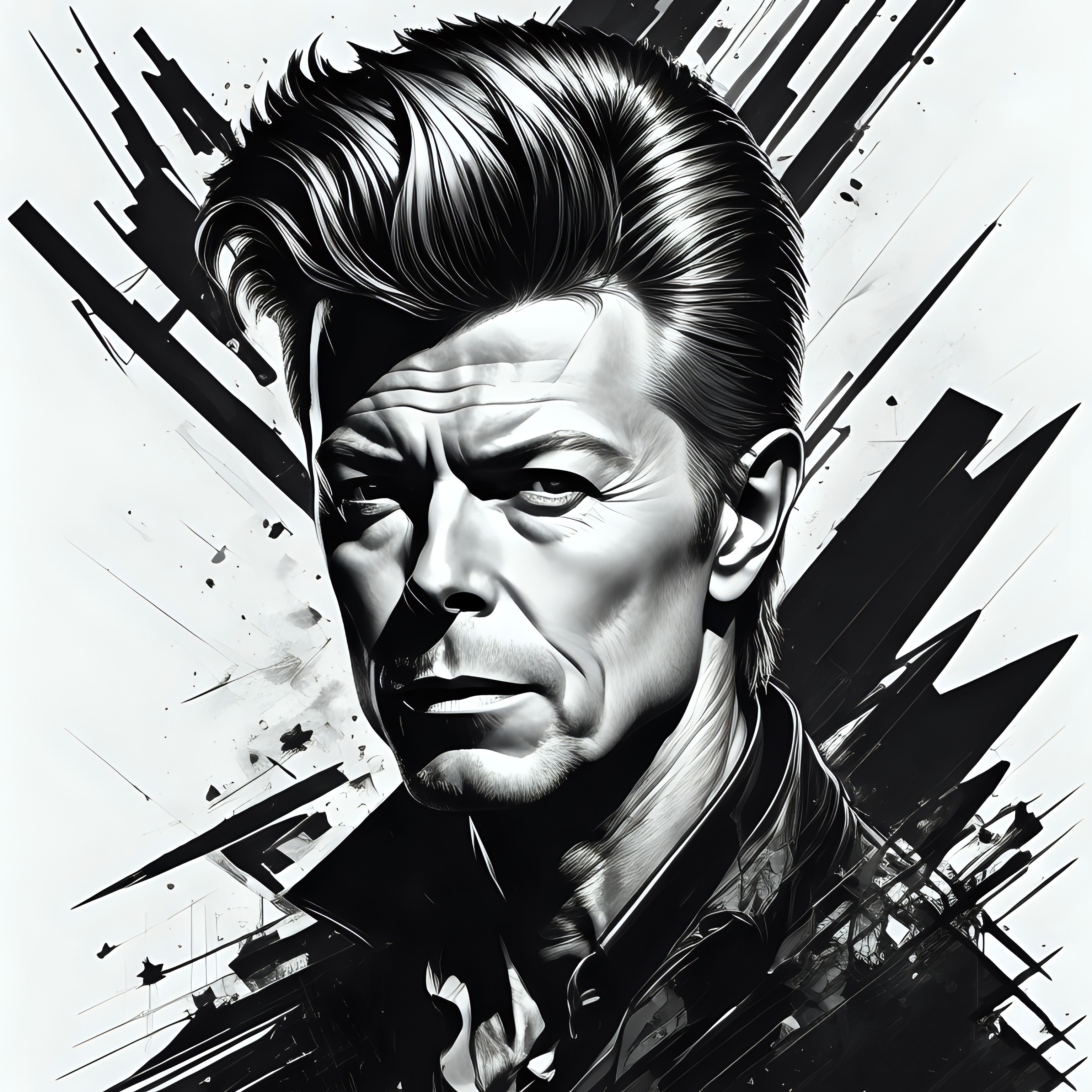 Pine Stretched  Framed 1 Panel - David Bowie