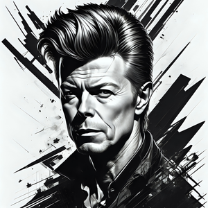Pine Stretched  Framed 1 Panel - David Bowie