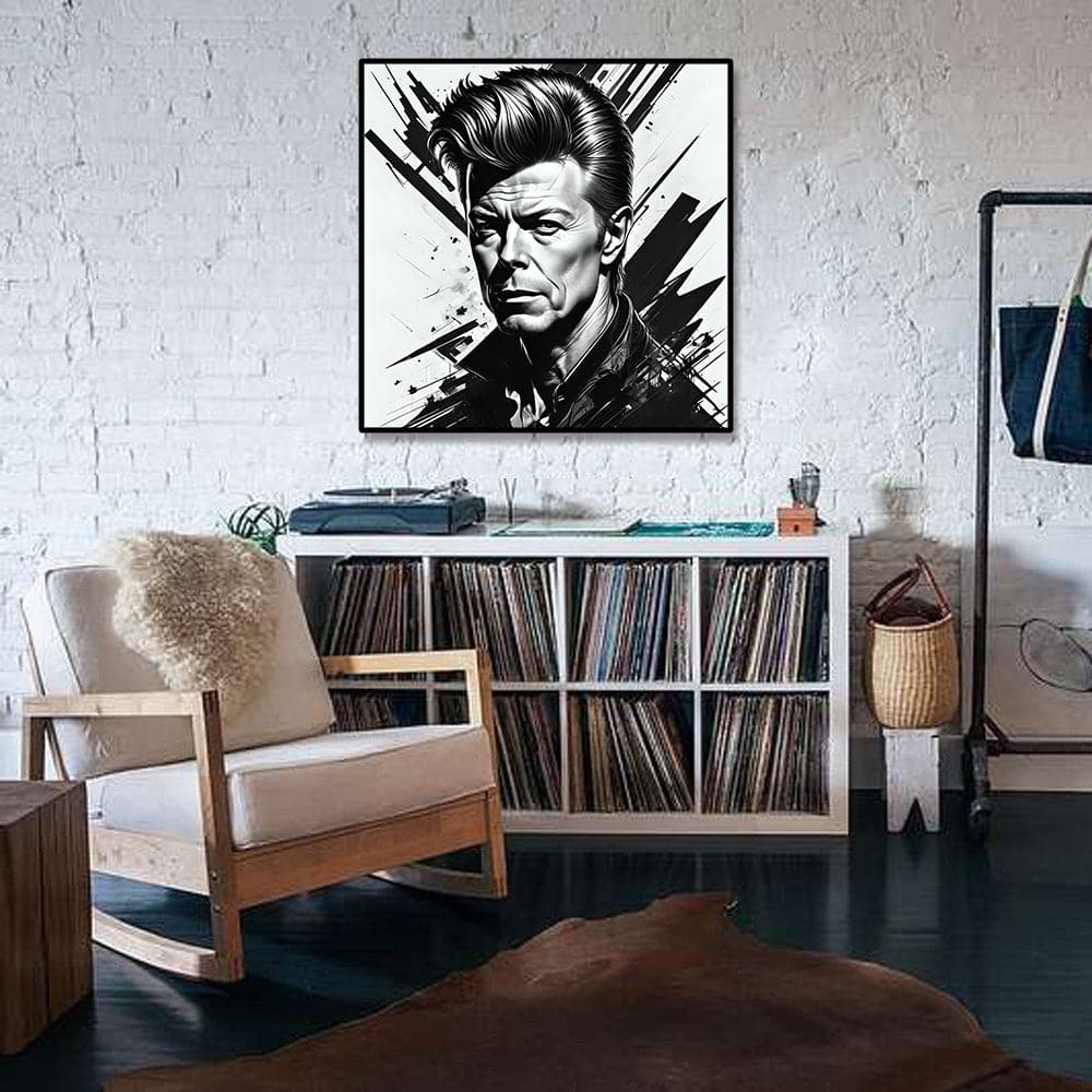 Pine Stretched  Framed 1 Panel - David Bowie