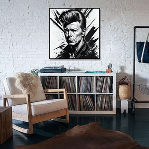 Pine Stretched  Framed 1 Panel - David Bowie
