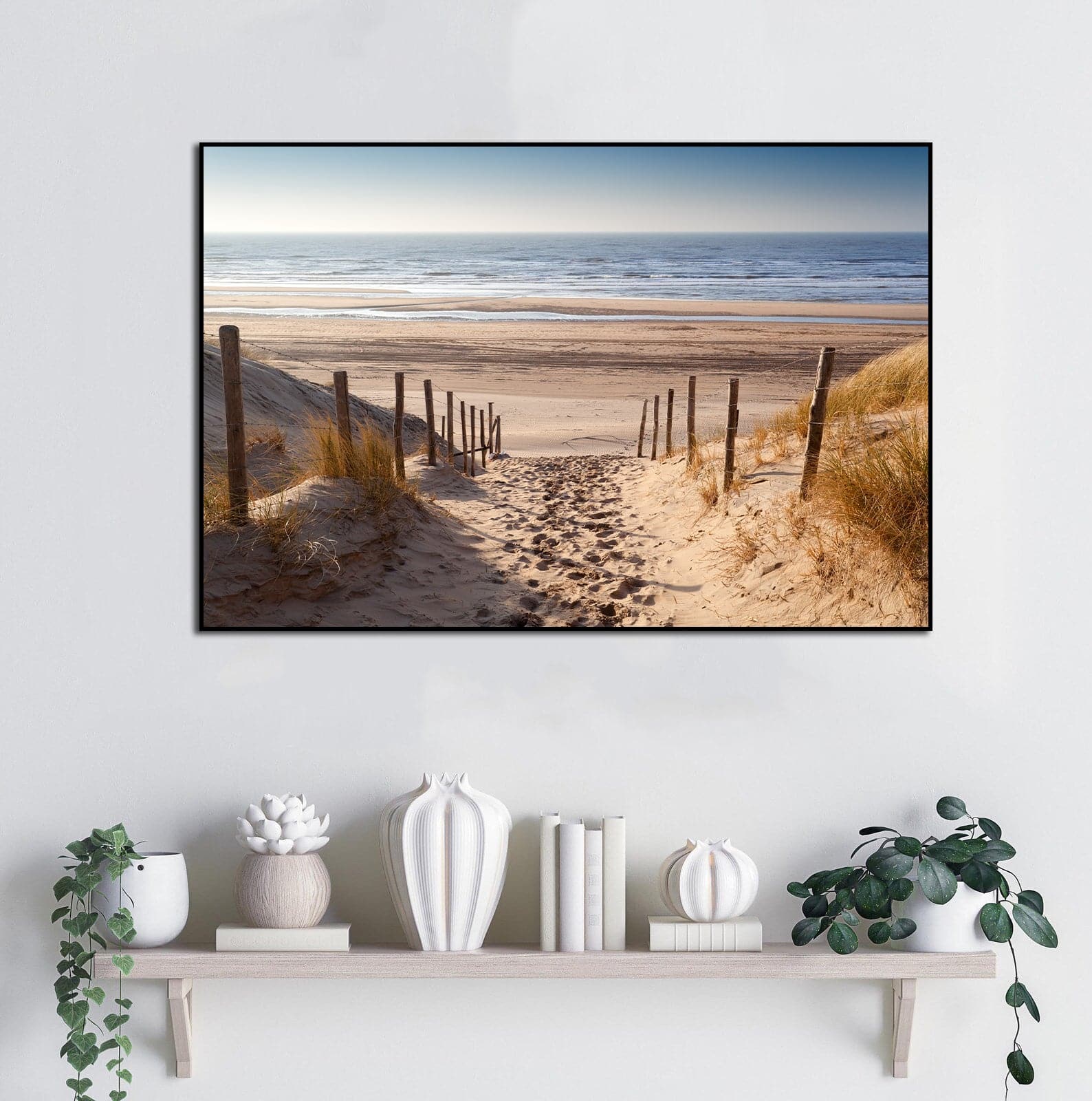 Framed 1 Panel - Waipu Beach – Love Print & Free shipping NZ