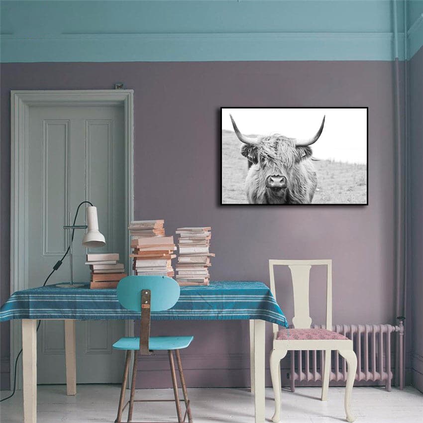 Framed 1 Panel - Highlander Cow