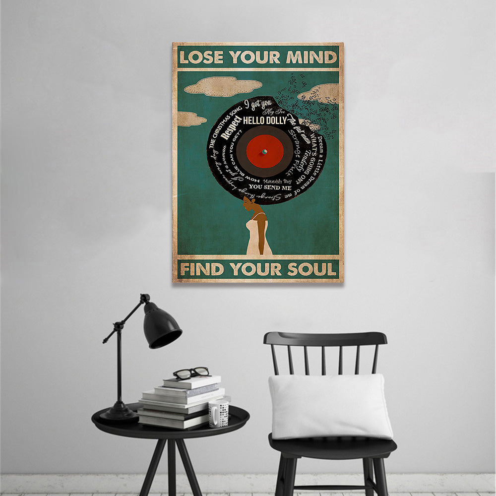Pine Stretched  Framed 1 Panel - Lost Your Soul
