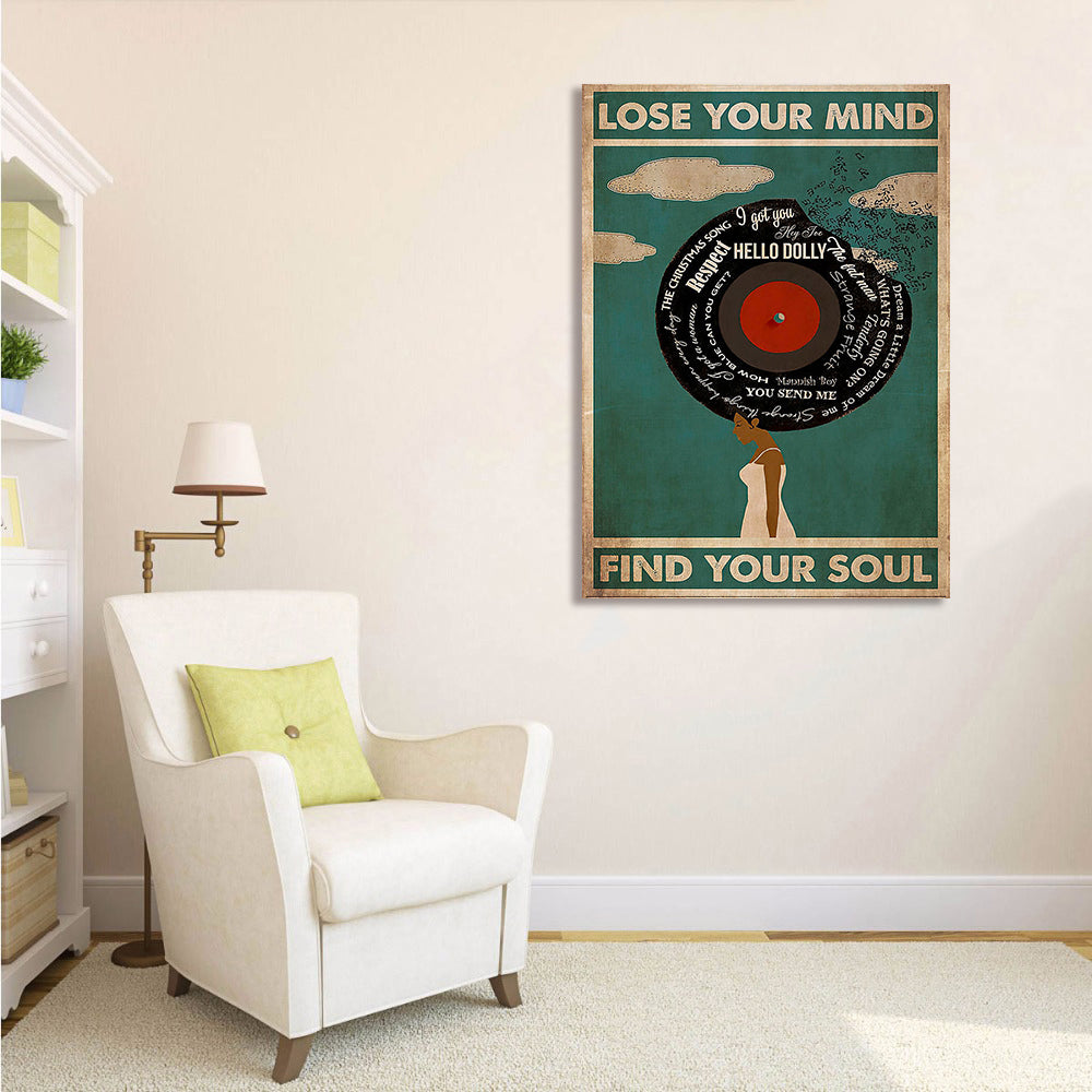 Pine Stretched  Framed 1 Panel - Lost Your Soul