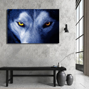 Pine Stretched  Framed 1 Panel - Wolf