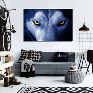 Pine Stretched  Framed 1 Panel - Wolf