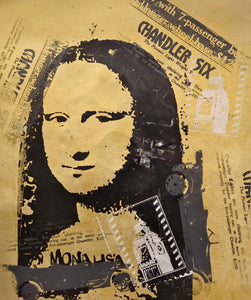 Pine Stretched  Framed 1 Panel - Mona Lisa