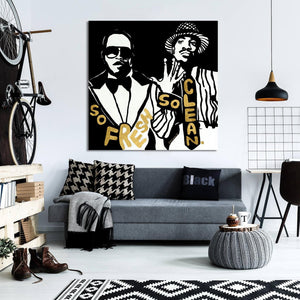 Pine Stretched  Framed 1 Panel - Tupac