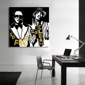 Pine Stretched  Framed 1 Panel - Tupac