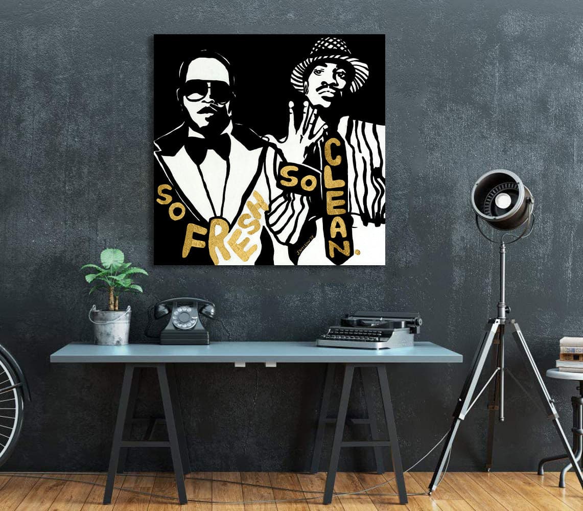 Pine Stretched  Framed 1 Panel - Tupac