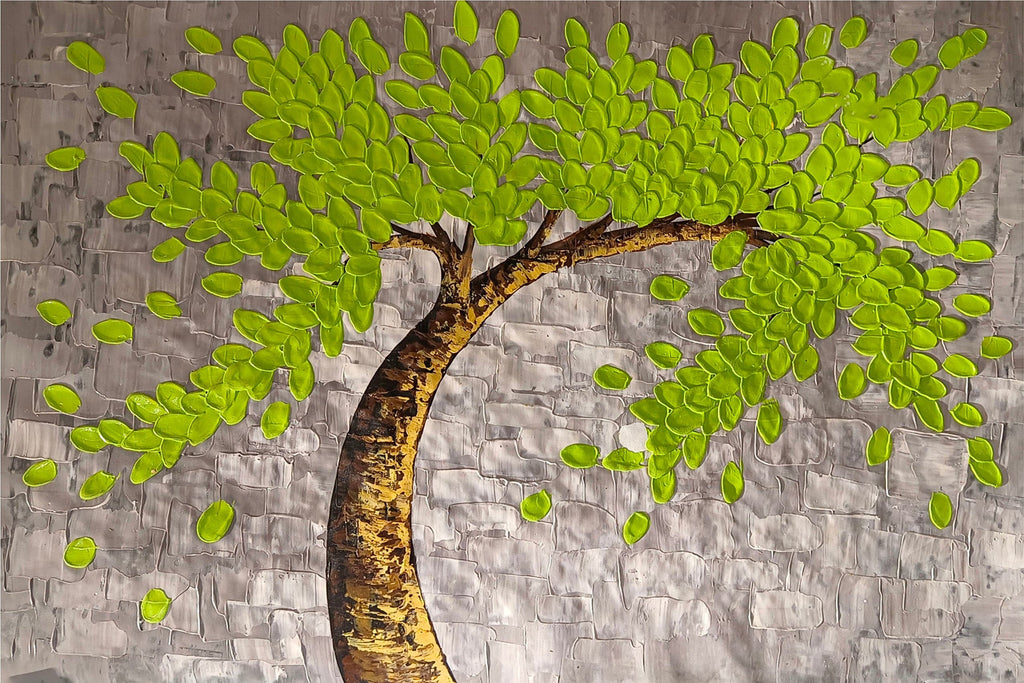 Pine Stretched  Framed 1 Panel - Tree