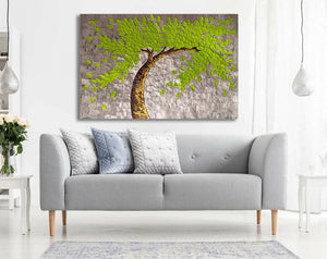 Pine Stretched  Framed 1 Panel - Tree
