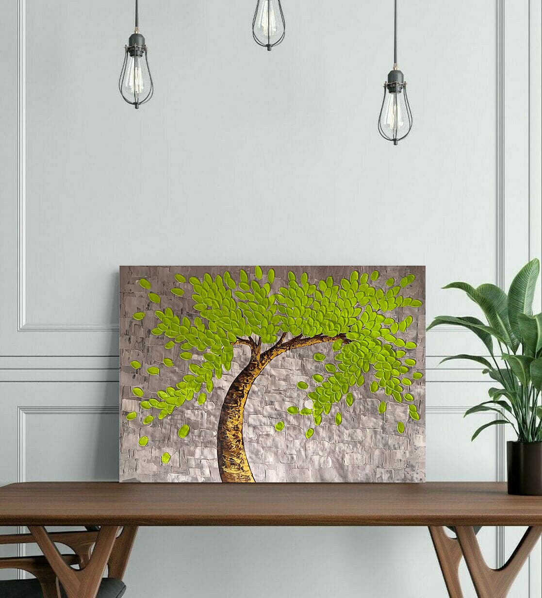 Pine Stretched  Framed 1 Panel - Tree