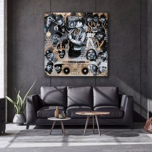 Pine Stretched  Framed 1 Panel - Hip Hop