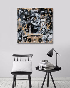 Pine Stretched  Framed 1 Panel - Hip Hop