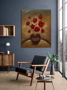 Pine Stretched  Framed 1 Panel - Flower