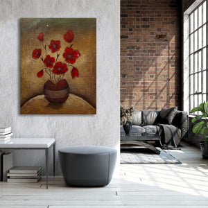 Pine Stretched  Framed 1 Panel - Flower