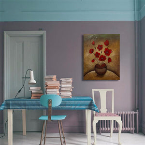 Pine Stretched  Framed 1 Panel - Flower