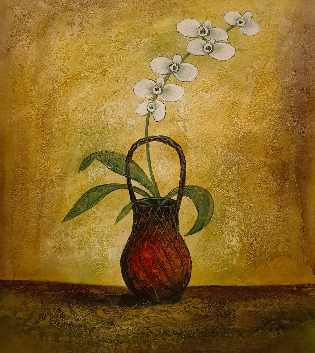 Pine Stretched  Framed 1 Panel - Orchid