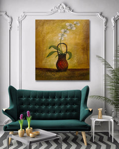 Pine Stretched  Framed 1 Panel - Orchid